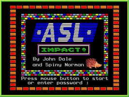 Title screen of Impact on the Atari ST.