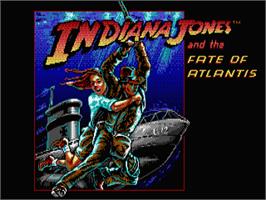 Title screen of Indiana Jones And The Fate Of Atlantis - The Action Game on the Atari ST.