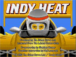 Title screen of Indy Heat on the Atari ST.