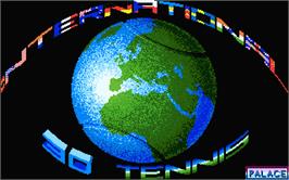 Title screen of International 3D Tennis on the Atari ST.