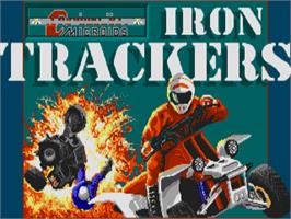 Title screen of Iron Trackers on the Atari ST.