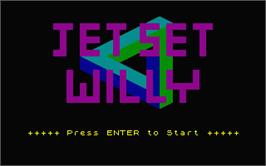 Title screen of Jet Set Willy on the Atari ST.
