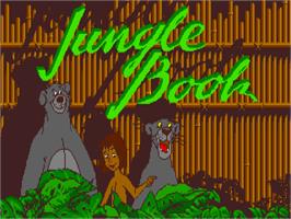 Title screen of Jungle Book, The on the Atari ST.