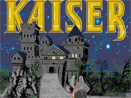 Title screen of Kaiser on the Atari ST.