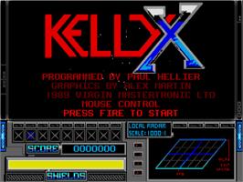 Title screen of Kelly X on the Atari ST.