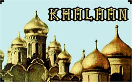Title screen of Khalaan on the Atari ST.