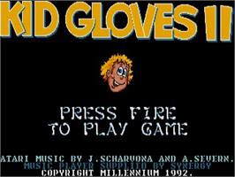 Title screen of Kid Gloves on the Atari ST.