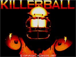 Title screen of Killerball on the Atari ST.