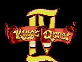 Title screen of King's Quest IV: The Perils of Rosella on the Atari ST.
