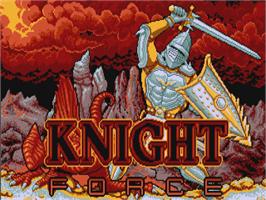 Title screen of Knight Force on the Atari ST.