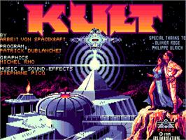 Title screen of Kult on the Atari ST.