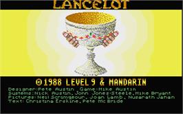 Title screen of Lancelot on the Atari ST.