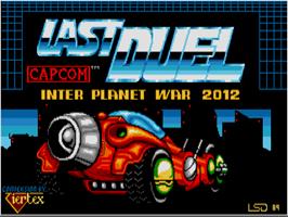 Title screen of Last Duel on the Atari ST.