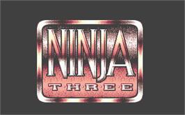 Title screen of Last Ninja 3 on the Atari ST.