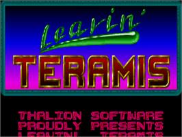 Title screen of Leavin' Teramis on the Atari ST.
