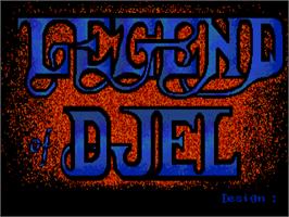 Title screen of Legend Of Djel on the Atari ST.