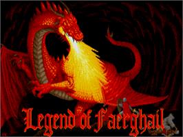 Title screen of Legend Of Faerghail on the Atari ST.