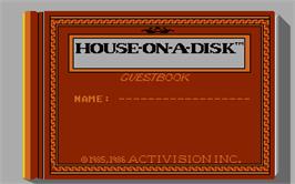 Title screen of Little Computer People on the Atari ST.