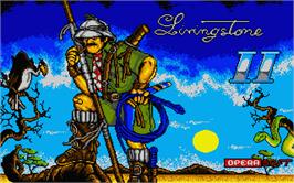 Title screen of Livingstone, I Presume on the Atari ST.