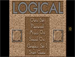 Title screen of Log!cal on the Atari ST.