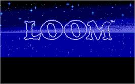 Title screen of Loom on the Atari ST.