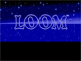 Title screen of Loom on the Atari ST.