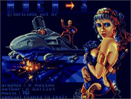 Title screen of Mach 3 on the Atari ST.