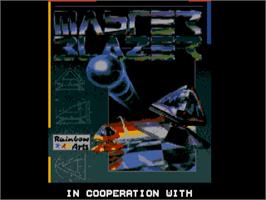 Title screen of Masterblazer on the Atari ST.