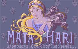 Title screen of Mata Hari on the Atari ST.