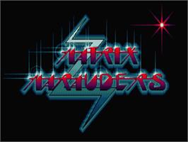 Title screen of Matrix Marauders on the Atari ST.