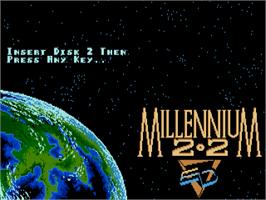 Title screen of Millennium 2.2 on the Atari ST.