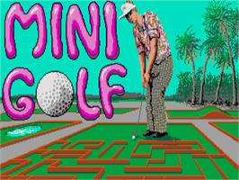 Title screen of Mini Golf on the Atari ST.