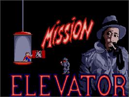 Title screen of Mission Elevator on the Atari ST.