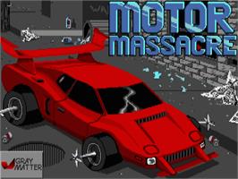 Title screen of Motor Massacre on the Atari ST.
