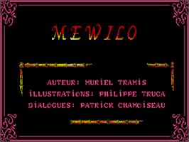 Title screen of Méwilo on the Atari ST.