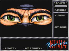 Title screen of Ninja Remix on the Atari ST.