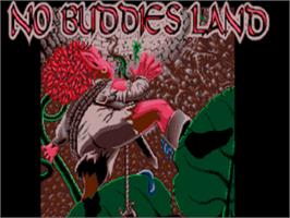 Title screen of No Buddies Land on the Atari ST.