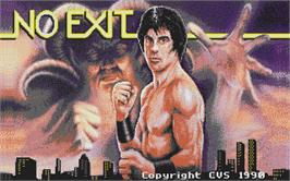 Title screen of No Exit on the Atari ST.