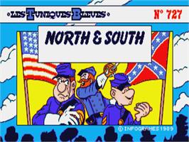 Title screen of North And South on the Atari ST.