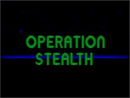 Title screen of Operation Stealth on the Atari ST.