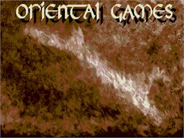 Title screen of Oriental Games on the Atari ST.