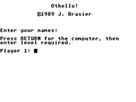 Title screen of Othello on the Atari ST.
