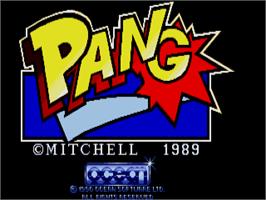 Title screen of Pang on the Atari ST.
