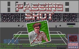 Title screen of Passing Shot on the Atari ST.