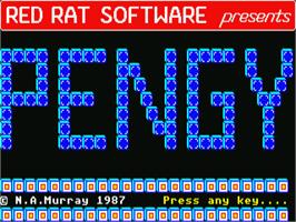 Title screen of Pengy on the Atari ST.