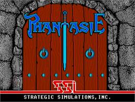 Title screen of Phantasie on the Atari ST.