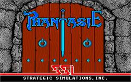Title screen of Phantasm on the Atari ST.