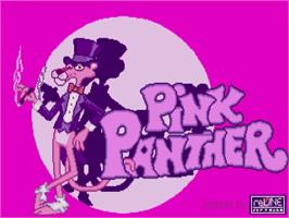 Title screen of Pink Panther on the Atari ST.