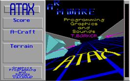 Title screen of Plax Atax on the Atari ST.