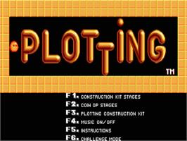 Title screen of Plotting on the Atari ST.